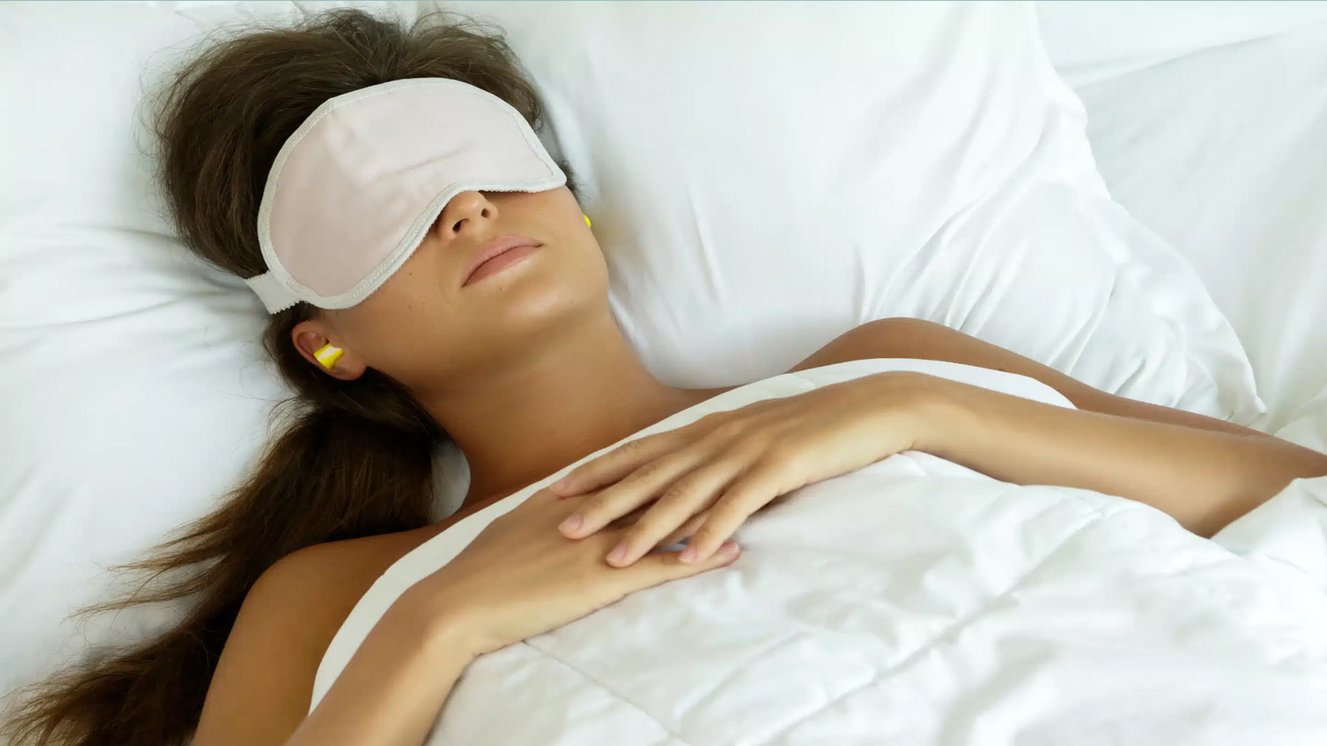 Person experiencing restful sleep for mental wellness in West Palm Beach
